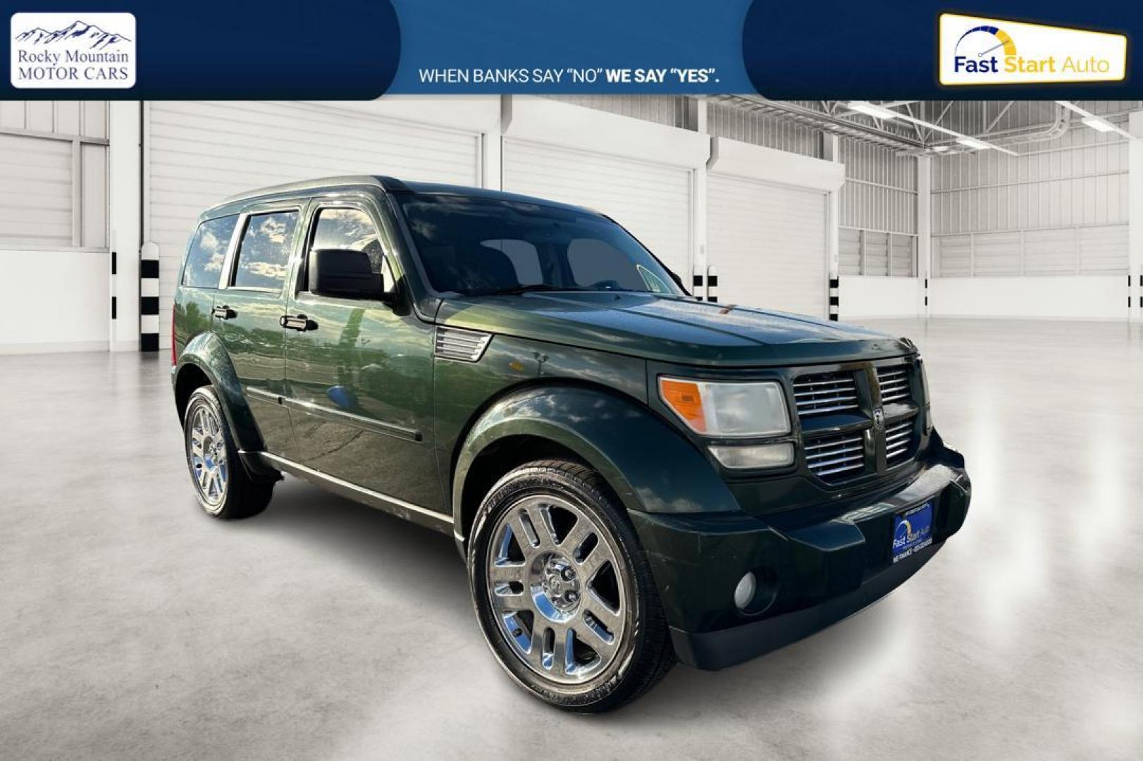 2010 Green Dodge Nitro Heat 2WD (1D4PT4GKXAW) with an 3.7L V6 SOHC 12V engine, 4-Speed Automatic transmission, located at 7755 State Street, Midvale, UT, 84047, (801) 753-9063, 40.610329, -111.890656 - Photo#0