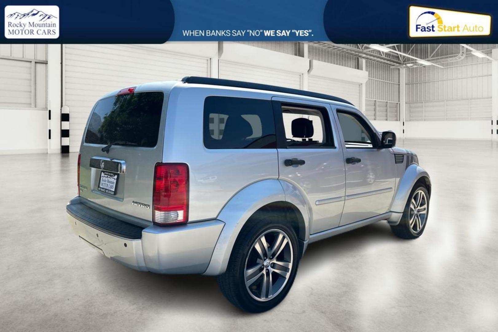 2011 Silver Dodge Nitro Detonator 2WD (1D4PT6GX0BW) with an 4.0L V6 SOHC 24V engine, 5-Speed Automatic transmission, located at 767 S State Road, Pleasant Grove, UT, 84062, (801) 785-1058, 40.354839, -111.736687 - Photo#2