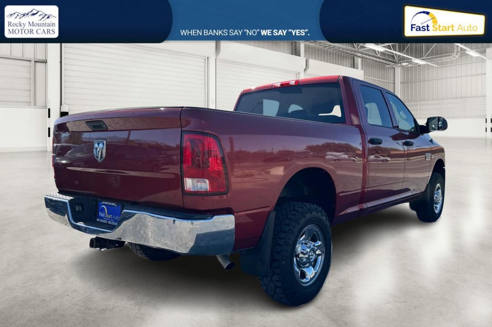 2011 Red Dodge Ram 2500 Power Wagon Crew Cab 4WD (3D7TT2CT3BG) with an 5.7L V8 OHV 16V engine, Automatic, 6-Spd w/Overdrive transmission, located at 7755 State Street, Midvale, UT, 84047, (801) 753-9063, 40.610329, -111.890656 - Photo#2