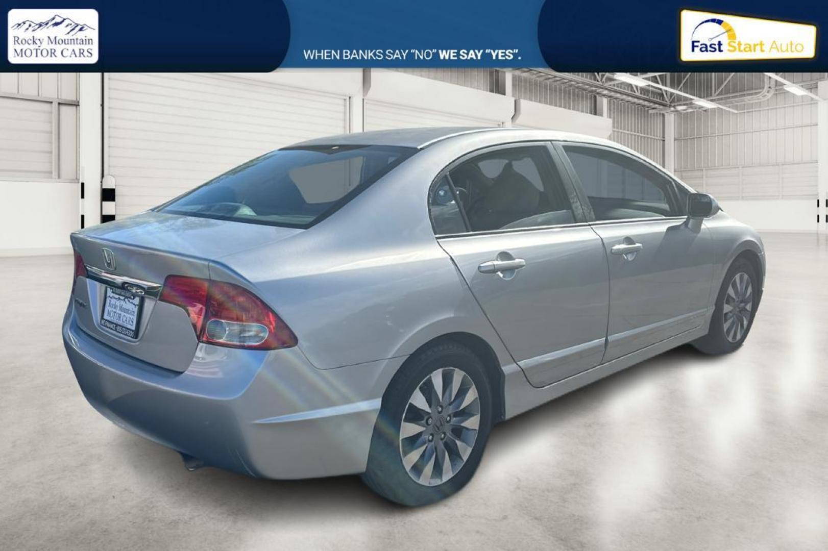 2011 Silver Honda Civic EX-L Sedan 5-Speed AT (19XFA1F97BE) with an 1.8L L4 SOHC 16V engine, 5-Speed Automatic transmission, located at 344 S Washington Blvd, Ogden, UT, 84404, (801) 399-1799, 41.255482, -111.970848 - Photo#2