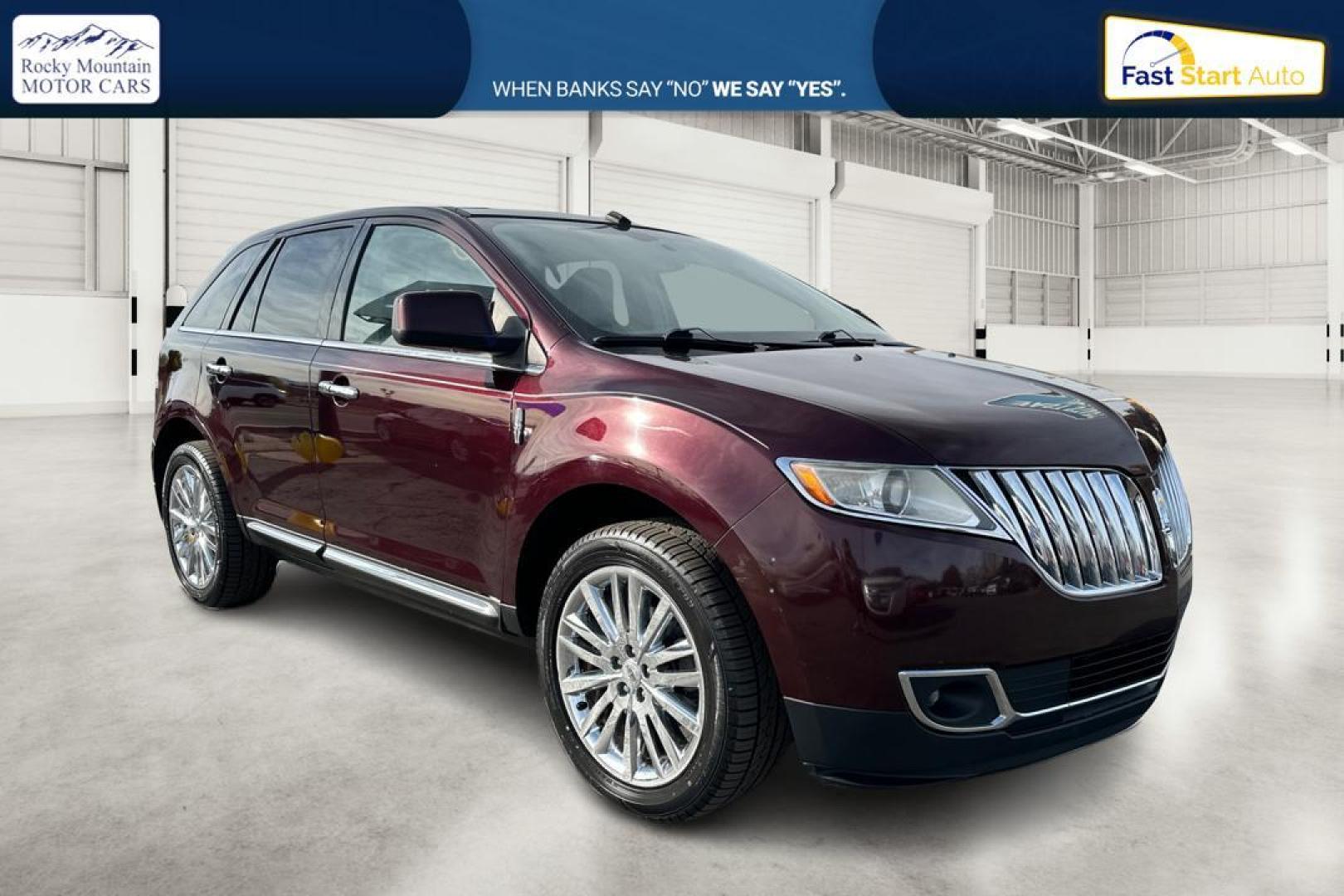 2011 Red Lincoln MKX AWD (2LMDJ8JK2BB) with an 3.7L V6 DOHC 24V engine, 6-Speed Automatic transmission, located at 7755 State Street, Midvale, UT, 84047, (801) 753-9063, 40.610329, -111.890656 - Photo#0