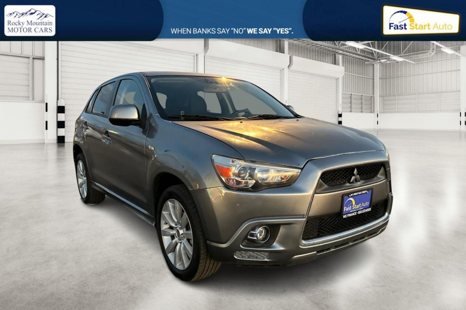 2011 Gray Mitsubishi Outlander Sport SE AWD (JA4AR4AU0BZ) with an 2.0L L4 DOHC 16V engine, Continuously Variable Transmisson transmission, located at 344 S Washington Blvd, Ogden, UT, 84404, (801) 399-1799, 41.255482, -111.970848 - Photo#0