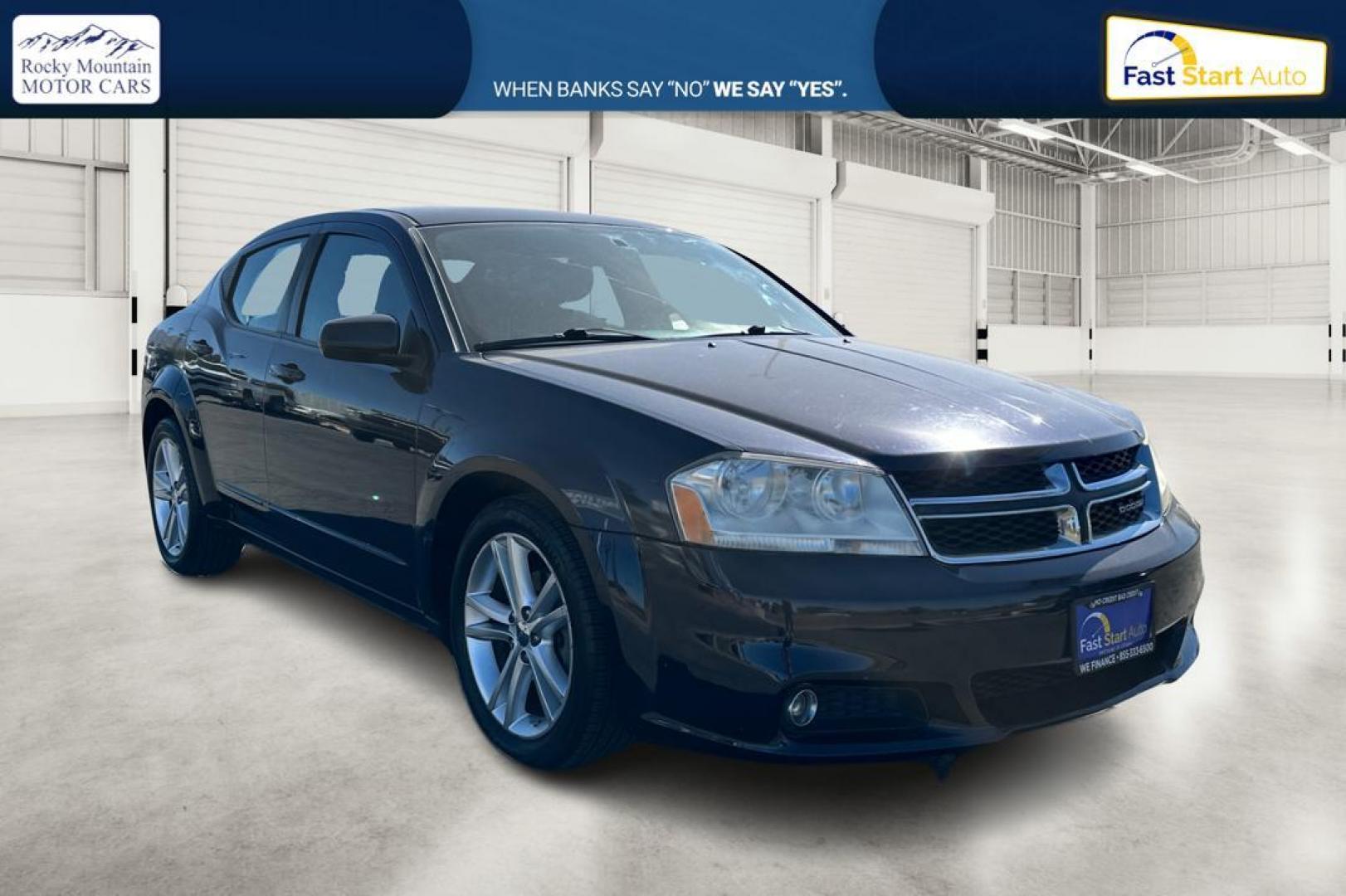 2012 Black Dodge Avenger SXT (1C3CDZEG6CN) with an 3.6L V6 DOHC 24V engine, 6-Speed Automatic transmission, located at 7755 State Street, Midvale, UT, 84047, (801) 753-9063, 40.610329, -111.890656 - Photo#0