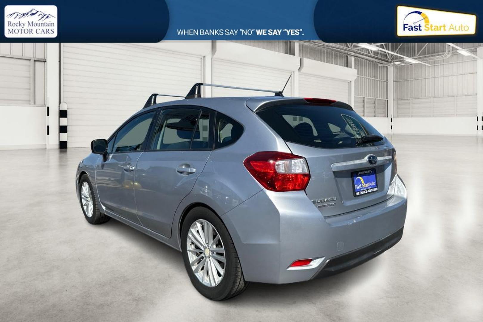 2012 Silver Subaru Impreza Premium Plus 5-Door+S/R (JF1GPAD65CH) with an 2.0L H4 DOHC 16V engine, Continuously Variable Transmission transmission, located at 7755 State Street, Midvale, UT, 84047, (801) 753-9063, 40.610329, -111.890656 - Photo#4