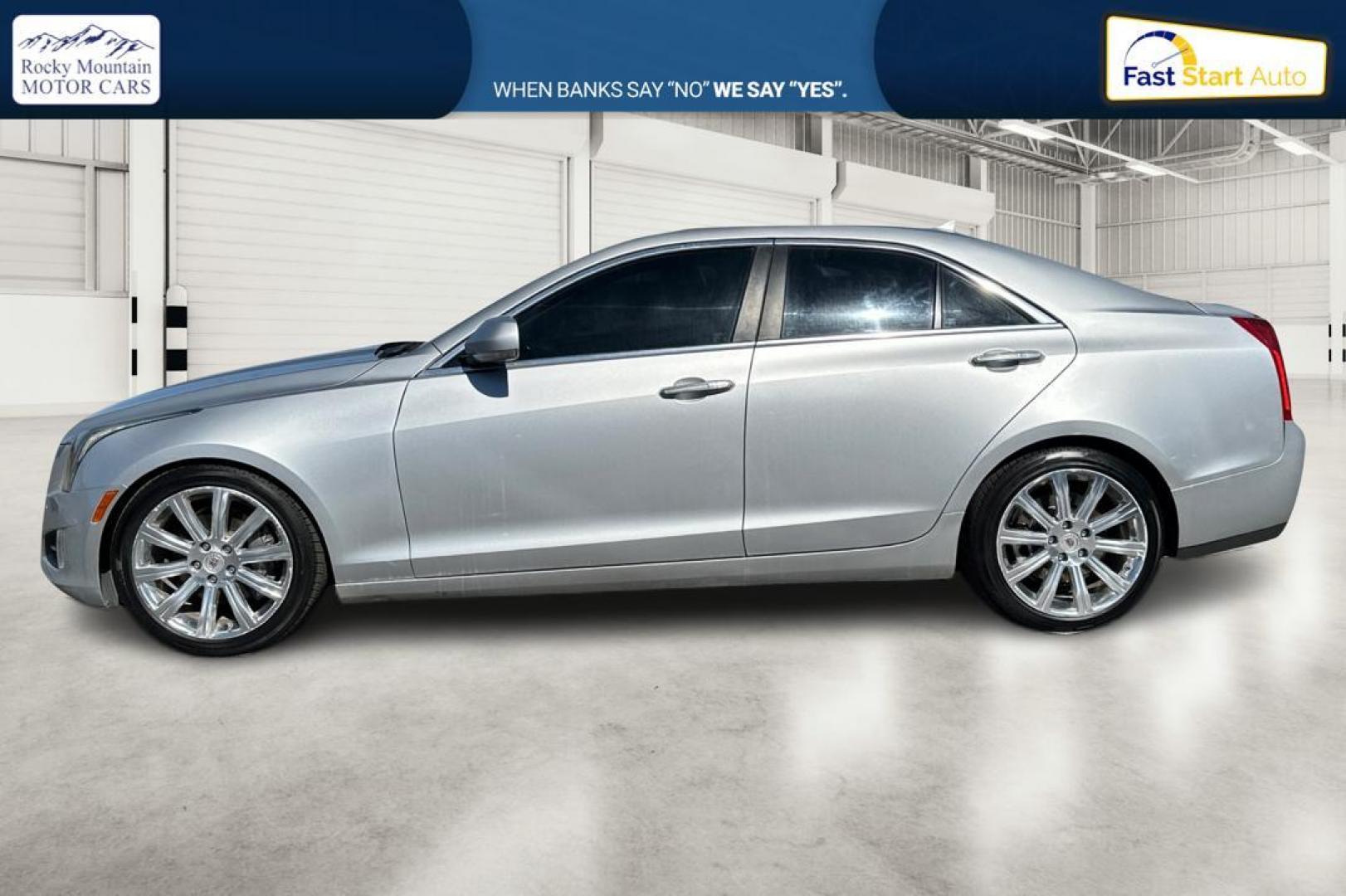 2013 Silver Cadillac ATS 2.0L Premium RWD (1G6AE5SX3D0) with an 2.0L L4 DOHC 16V engine, Automatic, 6-Spd transmission, located at 7755 State Street, Midvale, UT, 84047, (801) 753-9063, 40.610329, -111.890656 - Photo#6