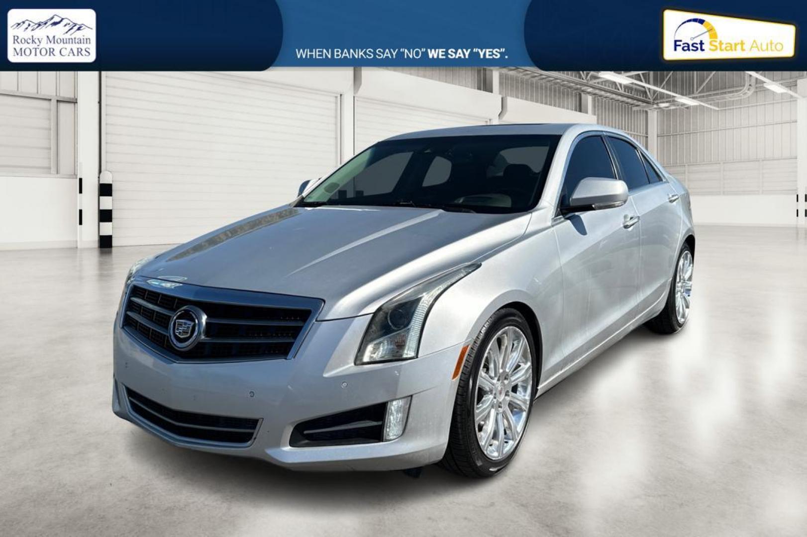 2013 Silver Cadillac ATS 2.0L Premium RWD (1G6AE5SX3D0) with an 2.0L L4 DOHC 16V engine, Automatic, 6-Spd transmission, located at 7755 State Street, Midvale, UT, 84047, (801) 753-9063, 40.610329, -111.890656 - Photo#8