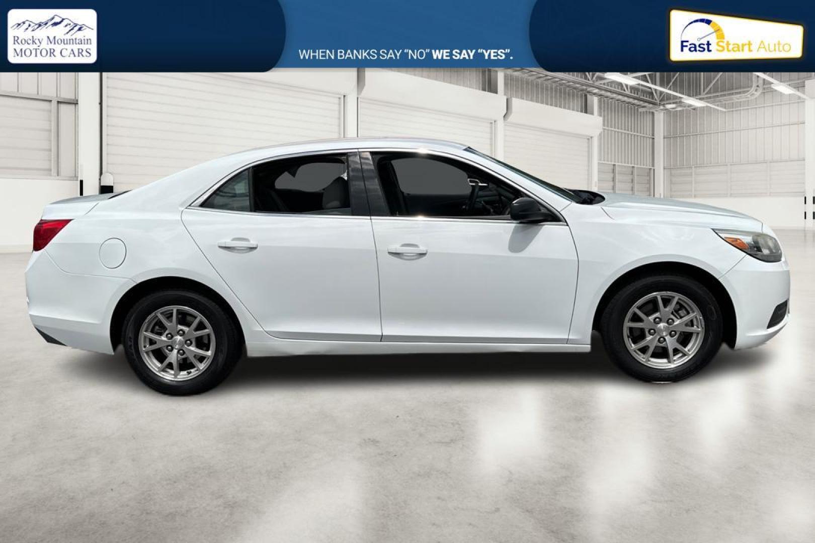 2013 White Chevrolet Malibu LS Fleet (1G11A5SA6DF) with an 2.5L L4 DOHC 16V engine, 6-Speed Automatic transmission, located at 344 S Washington Blvd, Ogden, UT, 84404, (801) 399-1799, 41.255482, -111.970848 - Photo#1