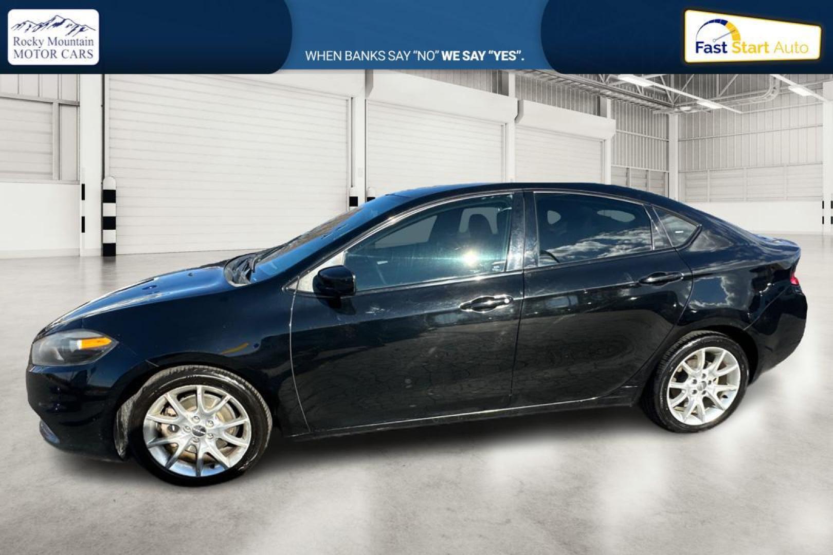 2013 Black Dodge Dart SXT (1C3CDFBH4DD) with an 1.4L L4 DOHC 16V TURBO engine, located at 344 S Washington Blvd, Ogden, UT, 84404, (801) 399-1799, 41.255482, -111.970848 - Photo#6