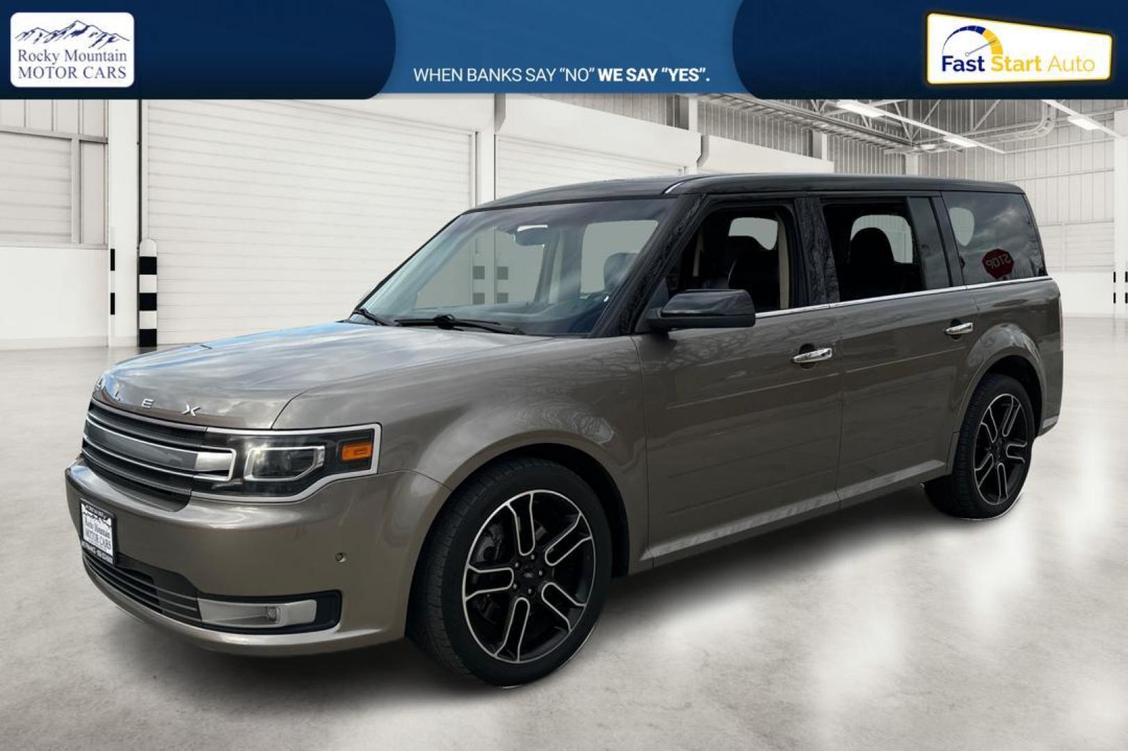 2013 Gray Ford Flex Limited AWD (2FMHK6DT0DB) with an 3.5L V6 DOHC 24V engine, 6-Speed Automatic Overdrive transmission, located at 344 S Washington Blvd, Ogden, UT, 84404, (801) 399-1799, 41.255482, -111.970848 - Photo#8