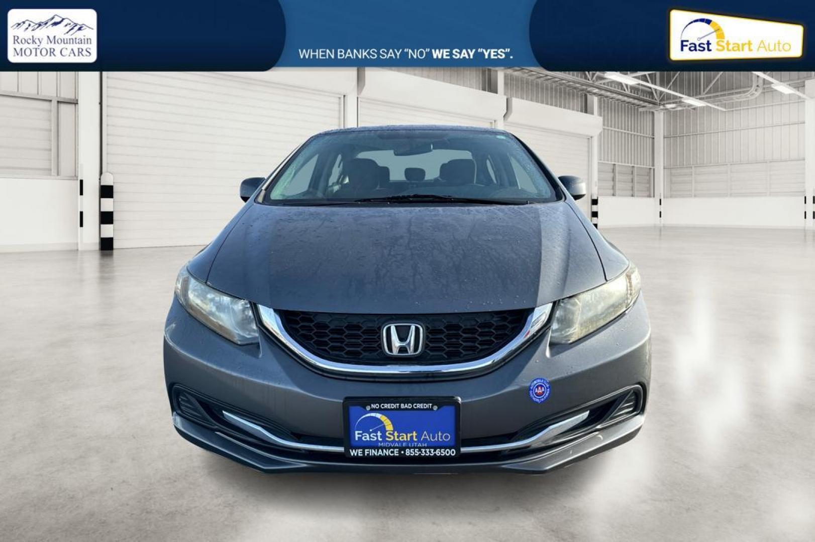 2013 Gray Honda Civic LX Sedan 5-Speed AT (19XFB2F51DE) with an 1.8L L4 SOHC 16V engine, 5-Speed Automatic transmission, located at 7755 State Street, Midvale, UT, 84047, (801) 753-9063, 40.610329, -111.890656 - Photo#9