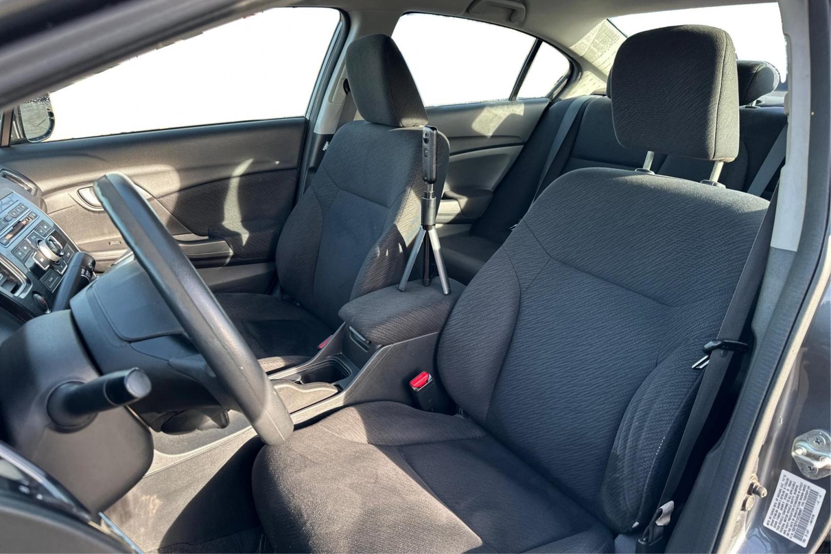 2013 Gray Honda Civic LX Sedan 5-Speed AT (19XFB2F51DE) with an 1.8L L4 SOHC 16V engine, 5-Speed Automatic transmission, located at 7755 State Street, Midvale, UT, 84047, (801) 753-9063, 40.610329, -111.890656 - Photo#14