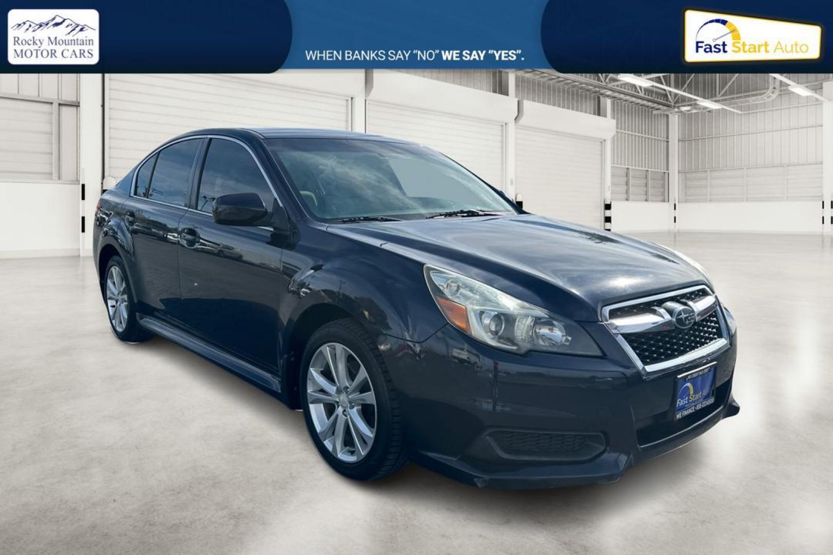 2013 Blue Subaru Legacy 2.5i Premium (4S3BMBC63D3) with an 2.5L H4 SOHC 16V engine, Continuously Variable Transmission transmission, located at 7755 State Street, Midvale, UT, 84047, (801) 753-9063, 40.610329, -111.890656 - Photo#0