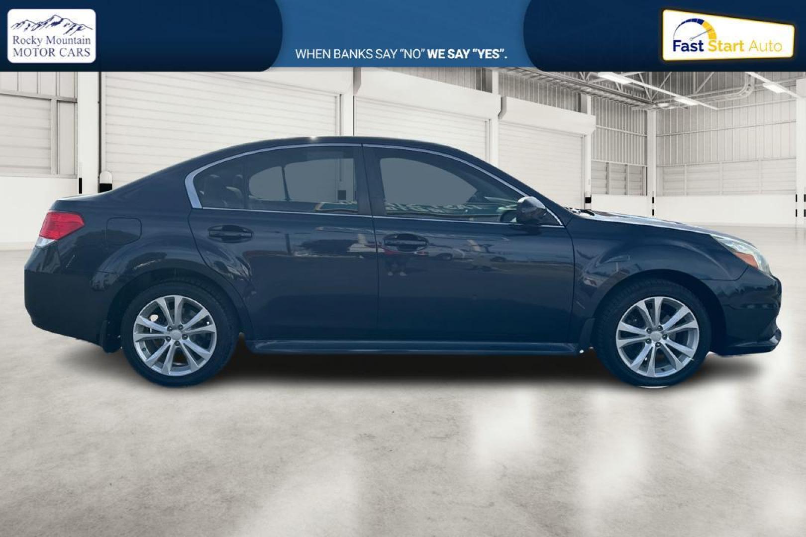 2013 Blue Subaru Legacy 2.5i Premium (4S3BMBC63D3) with an 2.5L H4 SOHC 16V engine, Continuously Variable Transmission transmission, located at 7755 State Street, Midvale, UT, 84047, (801) 753-9063, 40.610329, -111.890656 - Photo#1