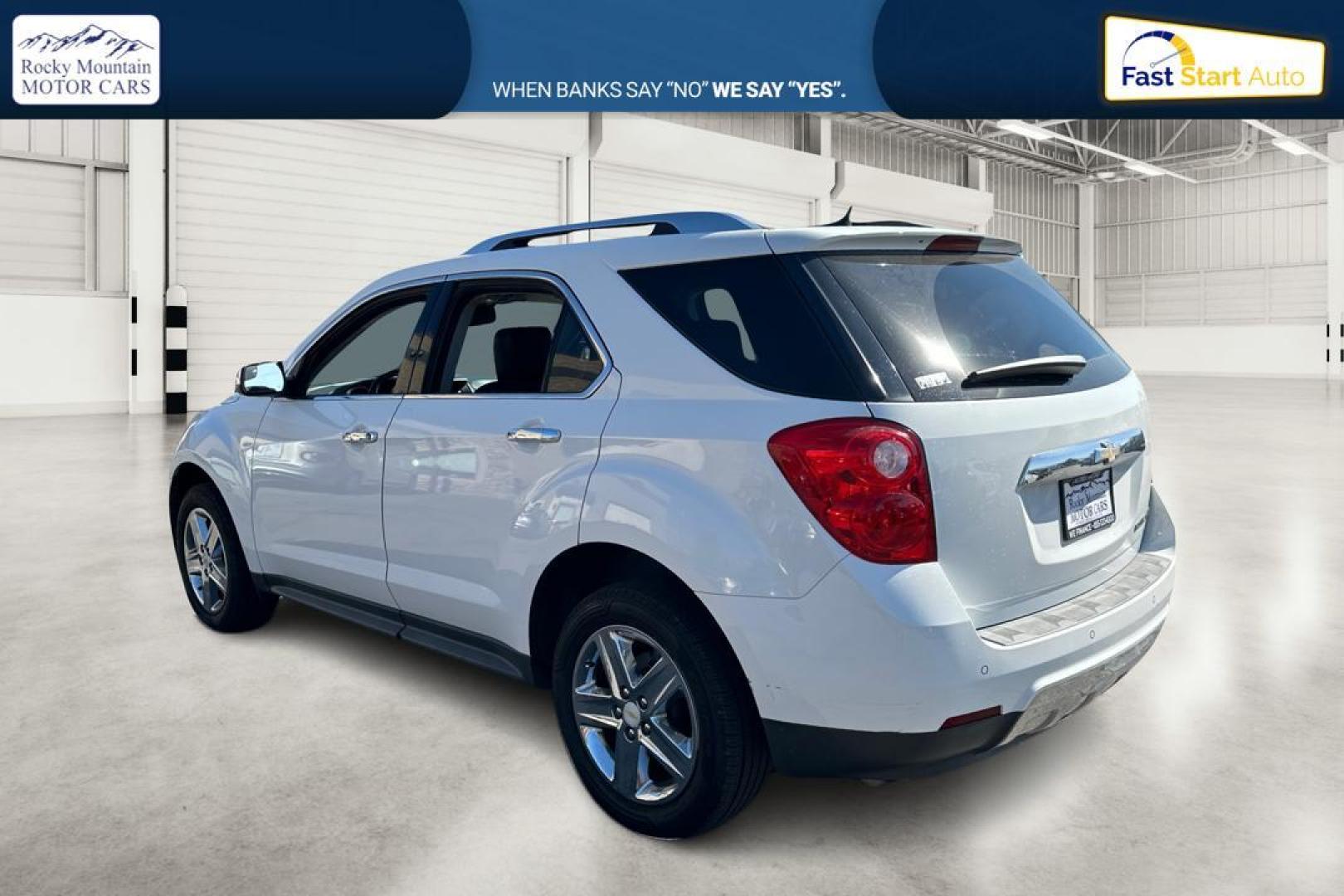 2014 White Chevrolet Equinox LTZ 2WD (2GNALDEK3E6) with an 2.4L L4 DOHC 16V engine, 6-Speed Automatic transmission, located at 344 S Washington Blvd, Ogden, UT, 84404, (801) 399-1799, 41.255482, -111.970848 - Photo#5