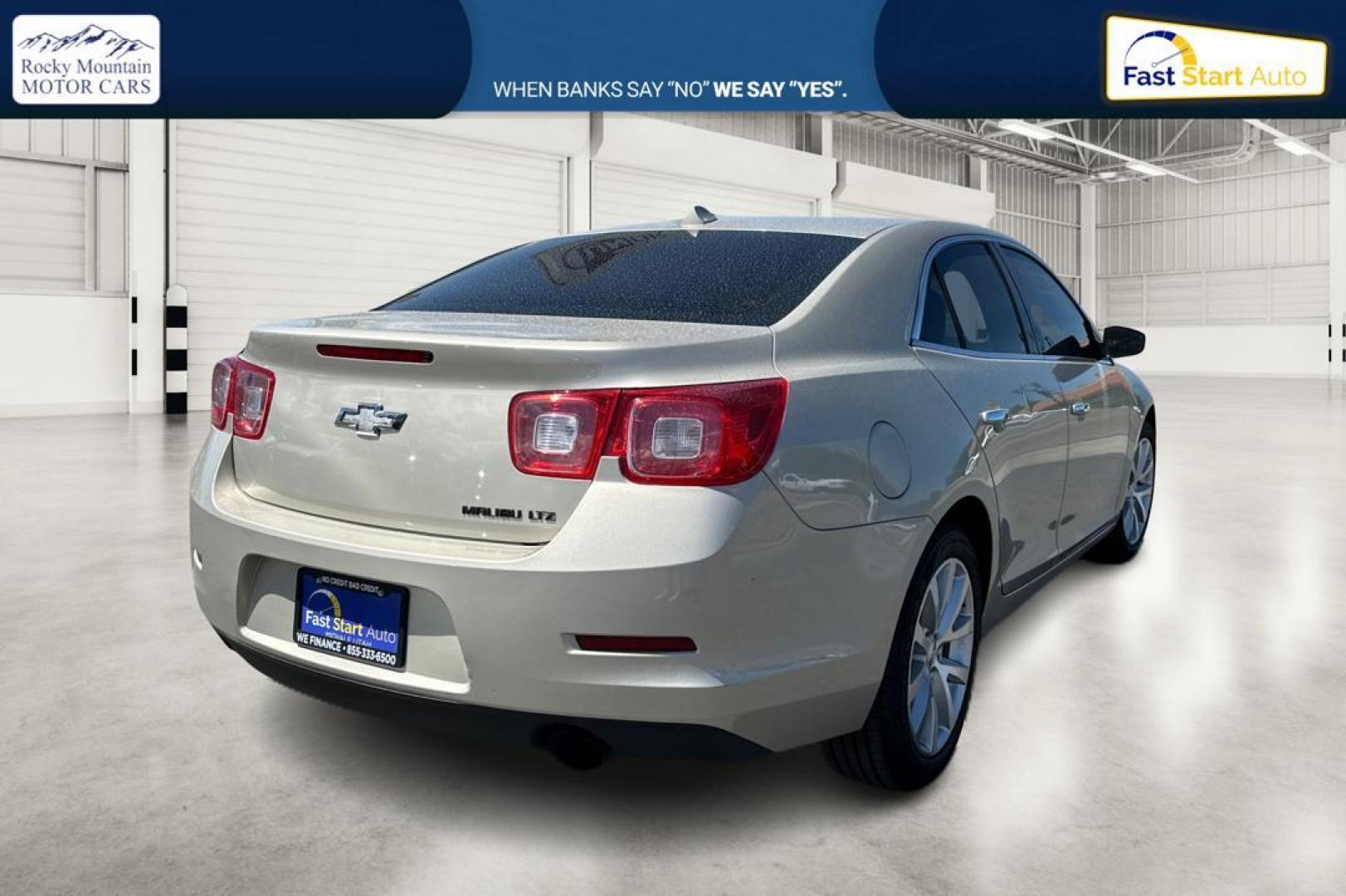 2014 Beige Chevrolet Malibu 1TZ (1G11H5SL8EF) with an 2.5L L4 DOHC 16V engine, 6-Speed Automatic transmission, located at 7755 State Street, Midvale, UT, 84047, (801) 753-9063, 40.610329, -111.890656 - Photo#2