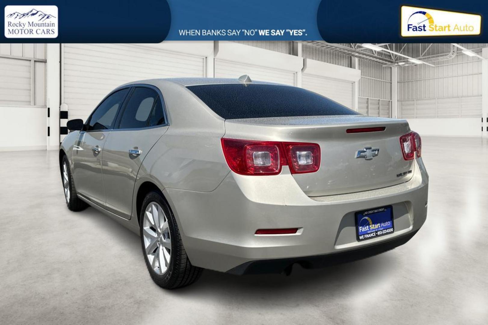 2014 Beige Chevrolet Malibu 1TZ (1G11H5SL8EF) with an 2.5L L4 DOHC 16V engine, 6-Speed Automatic transmission, located at 7755 State Street, Midvale, UT, 84047, (801) 753-9063, 40.610329, -111.890656 - Photo#4