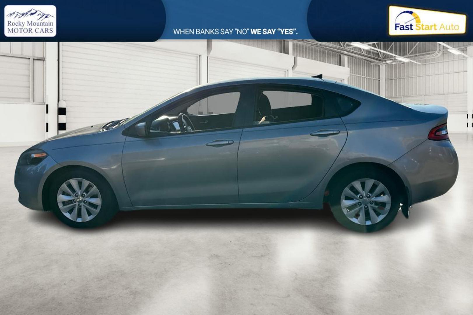 2014 Silver Dodge Dart SXT (1C3CDFBB4ED) with an 2.4L L4 DOHC 16V engine, Manual, 6-Spd transmission, located at 767 S State Road, Pleasant Grove, UT, 84062, (801) 785-1058, 40.354839, -111.736687 - Photo#5