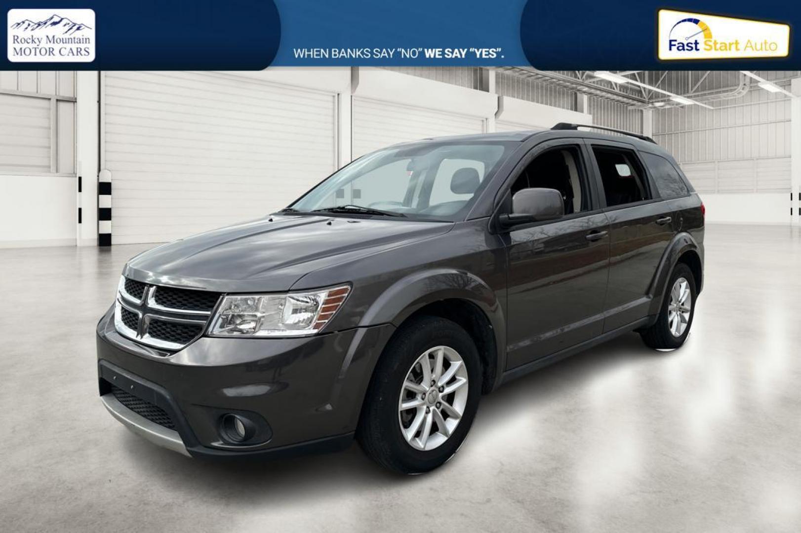 2014 Gray Dodge Journey SXT (3C4PDCBB6ET) with an 2.4L L6 DOHC 16V engine, 4-Speed Automatic transmission, located at 344 S Washington Blvd, Ogden, UT, 84404, (801) 399-1799, 41.255482, -111.970848 - Photo#8