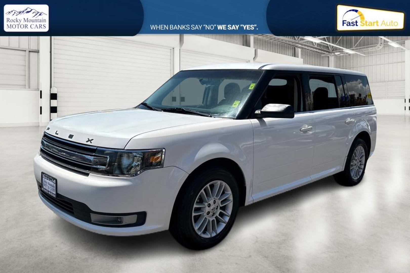 2014 White Ford Flex SEL FWD (2FMGK5C82EB) with an 3.5L V6 DOHC 24V engine, 6-Speed Automatic Overdrive transmission, located at 7755 State Street, Midvale, UT, 84047, (801) 753-9063, 40.610329, -111.890656 - Photo#6