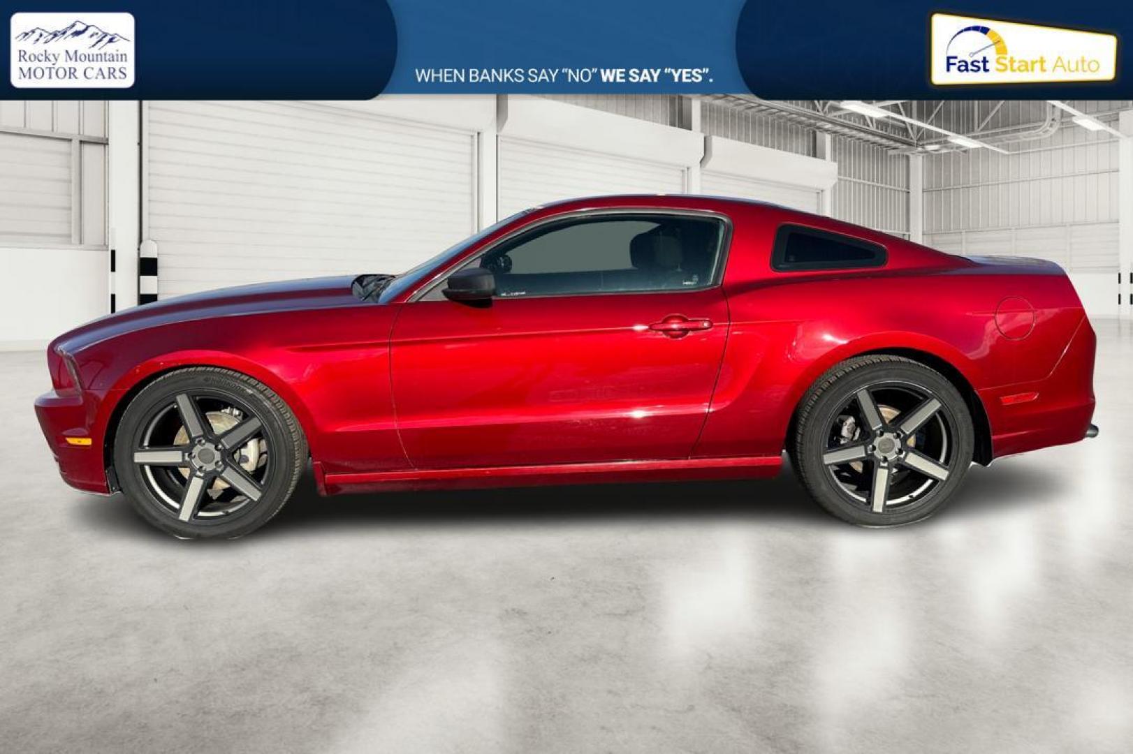 2014 Red Ford Mustang V6 Coupe (1ZVBP8AM6E5) with an 3.7L V6 DOHC 24V engine, Auto, 6-Spd SelectShift transmission, located at 344 S Washington Blvd, Ogden, UT, 84404, (801) 399-1799, 41.255482, -111.970848 - Photo#6