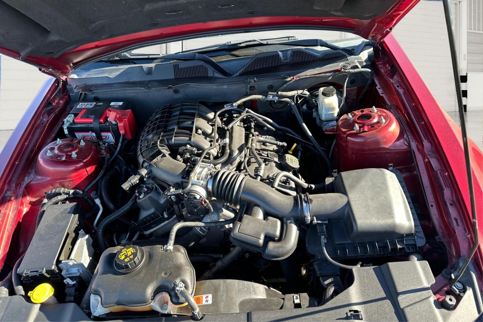 2014 Red Ford Mustang V6 Coupe (1ZVBP8AM6E5) with an 3.7L V6 DOHC 24V engine, Auto, 6-Spd SelectShift transmission, located at 344 S Washington Blvd, Ogden, UT, 84404, (801) 399-1799, 41.255482, -111.970848 - Photo#10