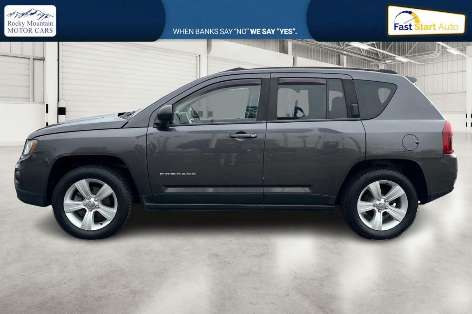 2014 Gray Jeep Compass Sport 4WD (1C4NJDBB3ED) with an 2.4L L4 DOHC 16V engine, Auto, 6-Spd AutoStick transmission, located at 7755 State Street, Midvale, UT, 84047, (801) 753-9063, 40.610329, -111.890656 - Photo#6