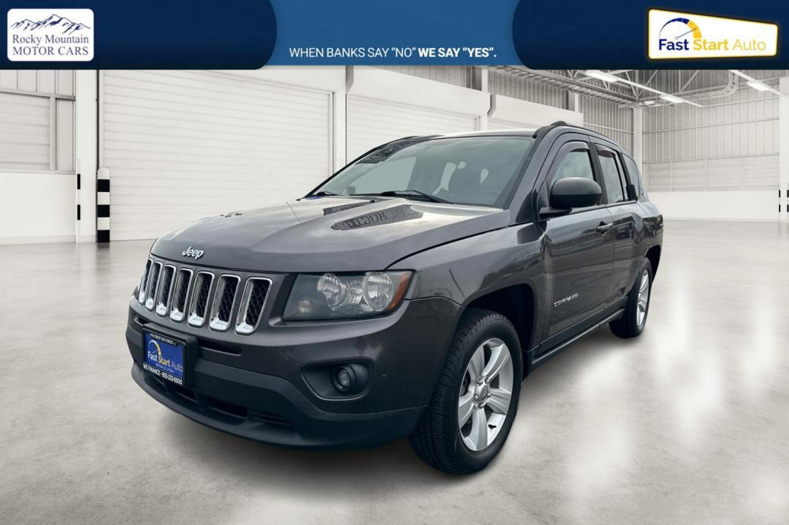 2014 Gray Jeep Compass Sport 4WD (1C4NJDBB3ED) with an 2.4L L4 DOHC 16V engine, Auto, 6-Spd AutoStick transmission, located at 7755 State Street, Midvale, UT, 84047, (801) 753-9063, 40.610329, -111.890656 - Photo#8