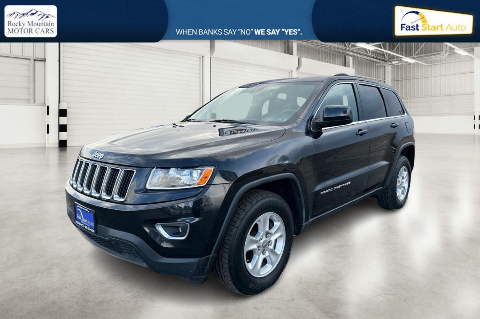 2014 Black Jeep Grand Cherokee Laredo 4WD (1C4RJFAG1EC) with an 3.6L V6 DOHC 24V engine, 5-Speed Automatic transmission, located at 7755 State Street, Midvale, UT, 84047, (801) 753-9063, 40.610329, -111.890656 - Photo#8