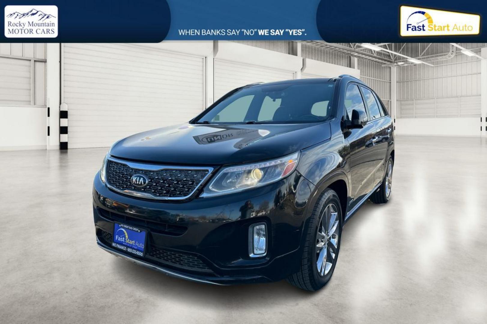 2014 Black Kia Sorento SX V6 AWD (5XYKWDA7XEG) with an 3.3L V6 DOHC 24V engine, 6-Speed Automatic transmission, located at 7755 State Street, Midvale, UT, 84047, (801) 753-9063, 40.610329, -111.890656 - Photo#8