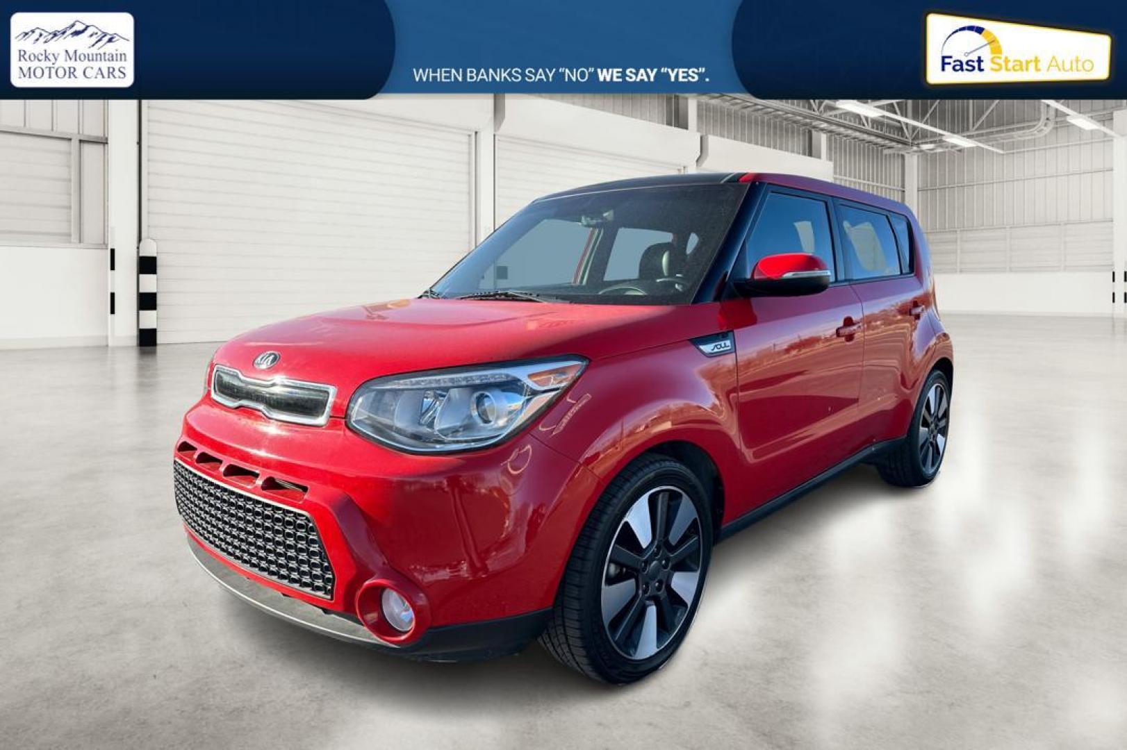 2014 Red Kia Soul ! (KNDJX3A58E7) with an 2.0L L4 DOHC 16V engine, 6-Speed Automatic transmission, located at 7755 State Street, Midvale, UT, 84047, (801) 753-9063, 40.610329, -111.890656 - Photo#8