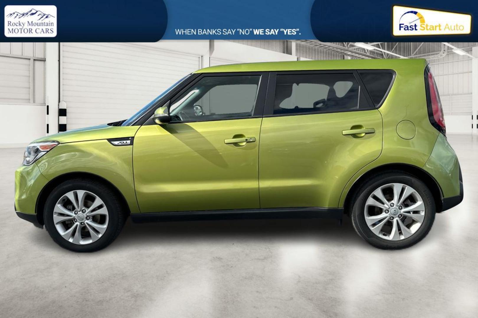 2014 Green Kia Soul + (KNDJP3A57E7) with an 2.0L L4 DOHC 16V engine, 6-Speed Automatic transmission, located at 767 S State Road, Pleasant Grove, UT, 84062, (801) 785-1058, 40.354839, -111.736687 - Photo#5