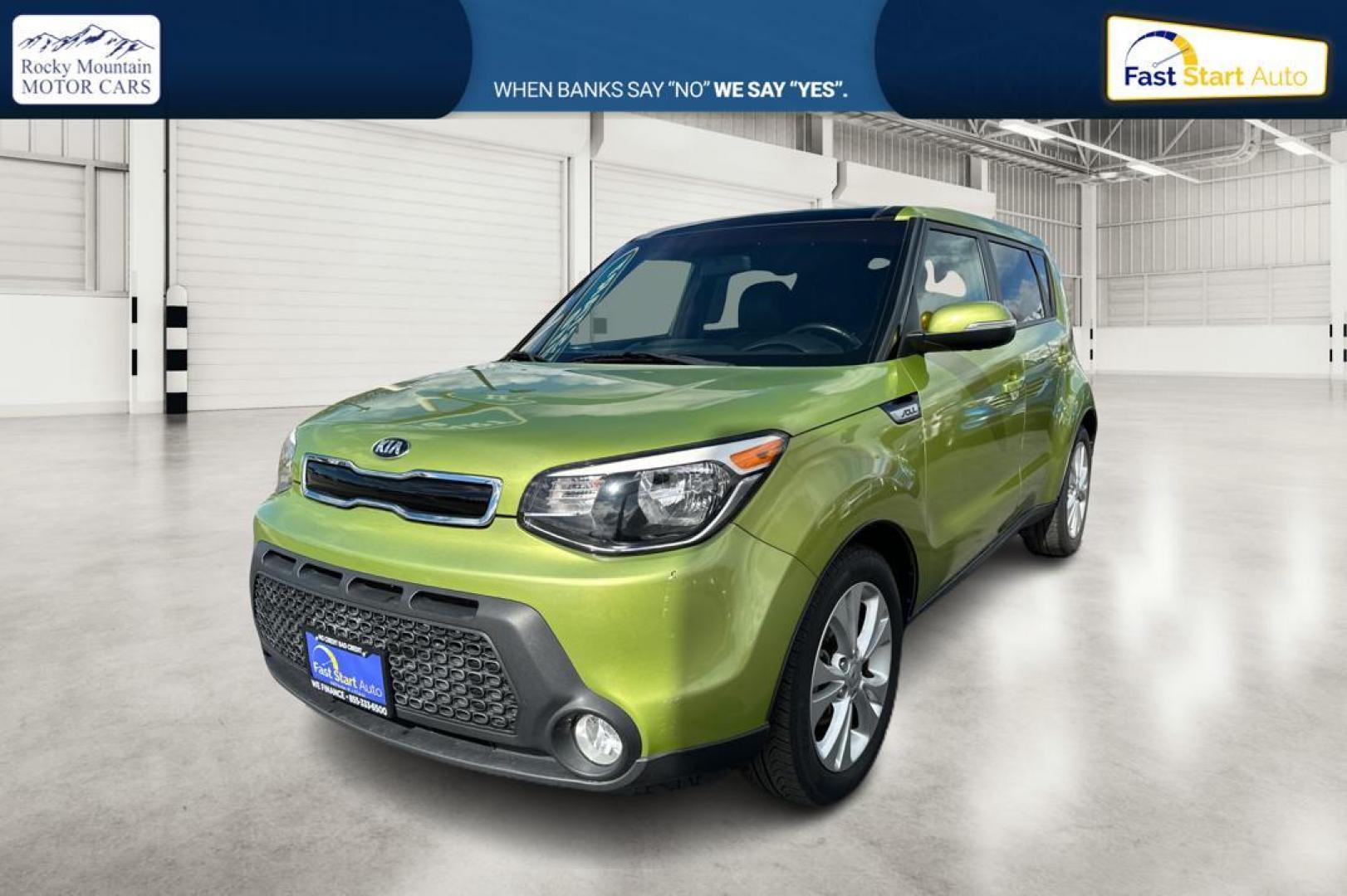 2014 Green Kia Soul + (KNDJP3A57E7) with an 2.0L L4 DOHC 16V engine, 6-Speed Automatic transmission, located at 767 S State Road, Pleasant Grove, UT, 84062, (801) 785-1058, 40.354839, -111.736687 - Photo#6