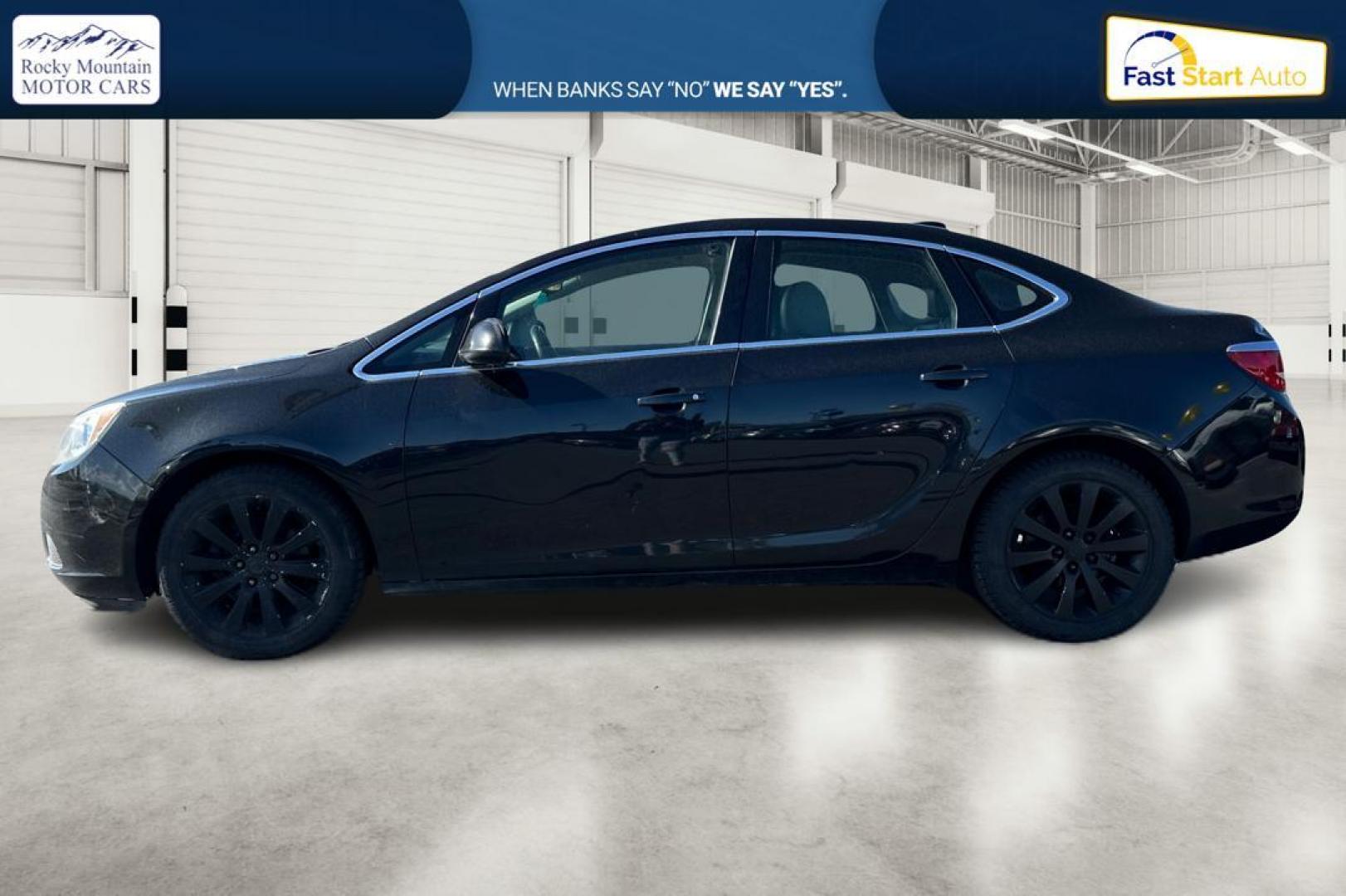 2015 Black Buick Verano Base (1G4PP5SK6F4) with an 2.4L L4 DOHC 16V FFV engine, 6-Speed Automatic transmission, located at 767 S State Road, Pleasant Grove, UT, 84062, (801) 785-1058, 40.354839, -111.736687 - Photo#5
