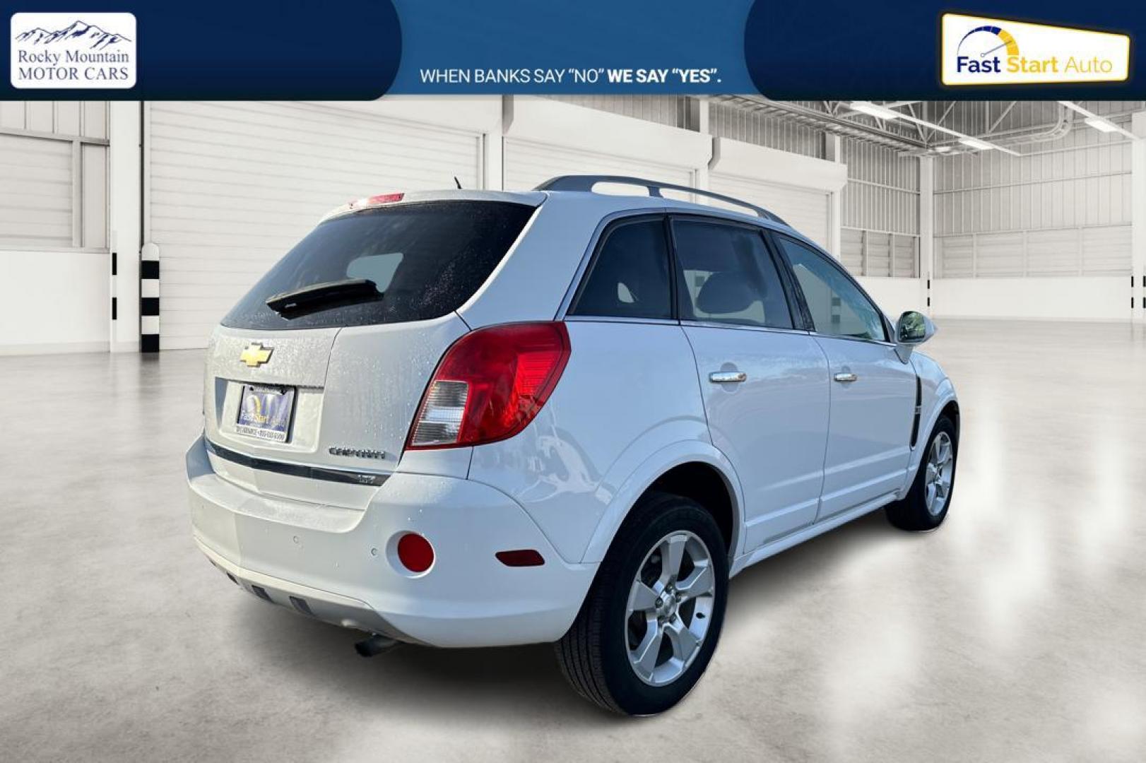 2015 White Chevrolet Captiva Sport LTZ FWD (3GNAL4EK1FS) with an 2.4L L4 DOHC 16V FFV engine, 6-Speed Automatic transmission, located at 7755 State Street, Midvale, UT, 84047, (801) 753-9063, 40.610329, -111.890656 - Photo#2