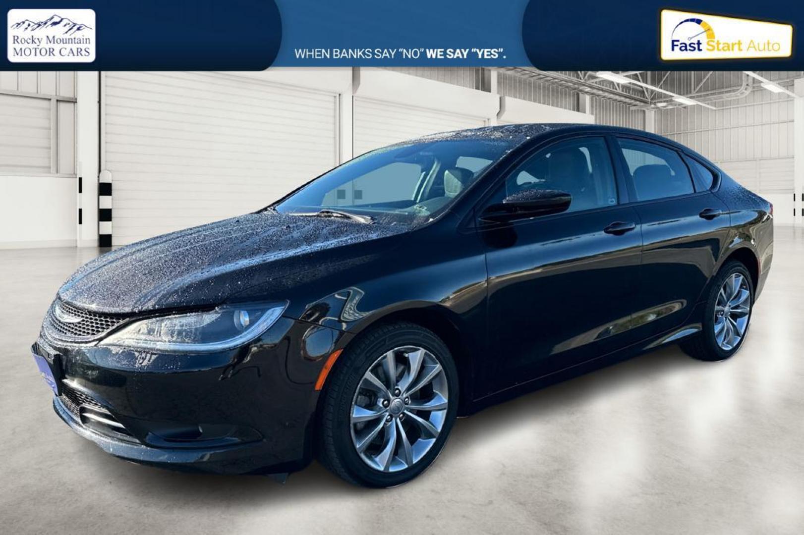 2015 Black Chrysler 200 S (1C3CCCBG6FN) with an 3.6L V6 DOHC 24V FFV engine, 9-Speed Automatic transmission, located at 7755 State Street, Midvale, UT, 84047, (801) 753-9063, 40.610329, -111.890656 - Photo#8