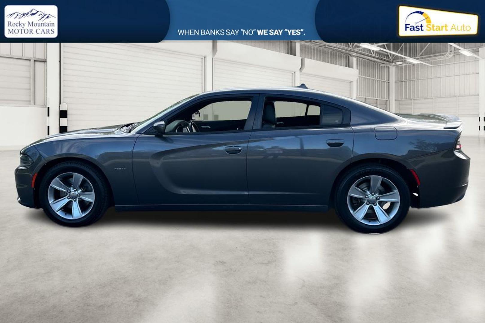 2015 Gray Dodge Charger R/T (2C3CDXCT0FH) with an 5.7L V8 OHV 16V engine, 8-Speed Automatic transmission, located at 7755 State Street, Midvale, UT, 84047, (801) 753-9063, 40.610329, -111.890656 - Photo#6