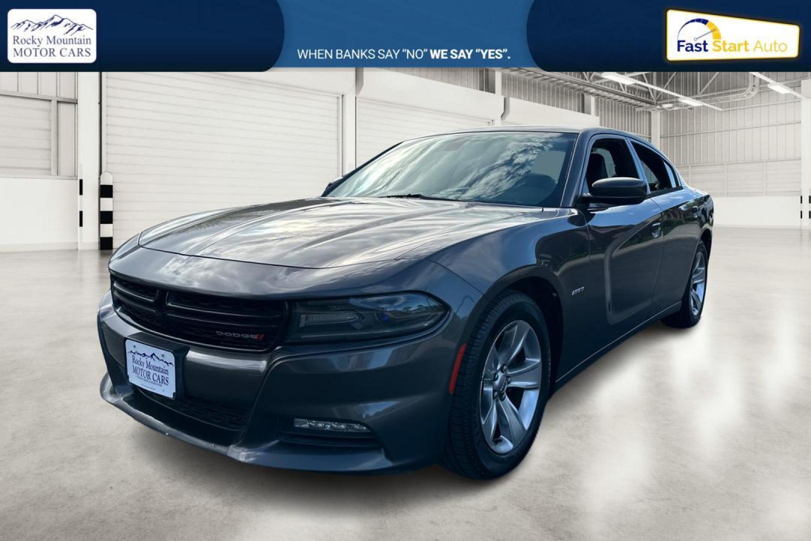 2015 Gray Dodge Charger R/T (2C3CDXCT0FH) with an 5.7L V8 OHV 16V engine, 8-Speed Automatic transmission, located at 7755 State Street, Midvale, UT, 84047, (801) 753-9063, 40.610329, -111.890656 - Photo#7