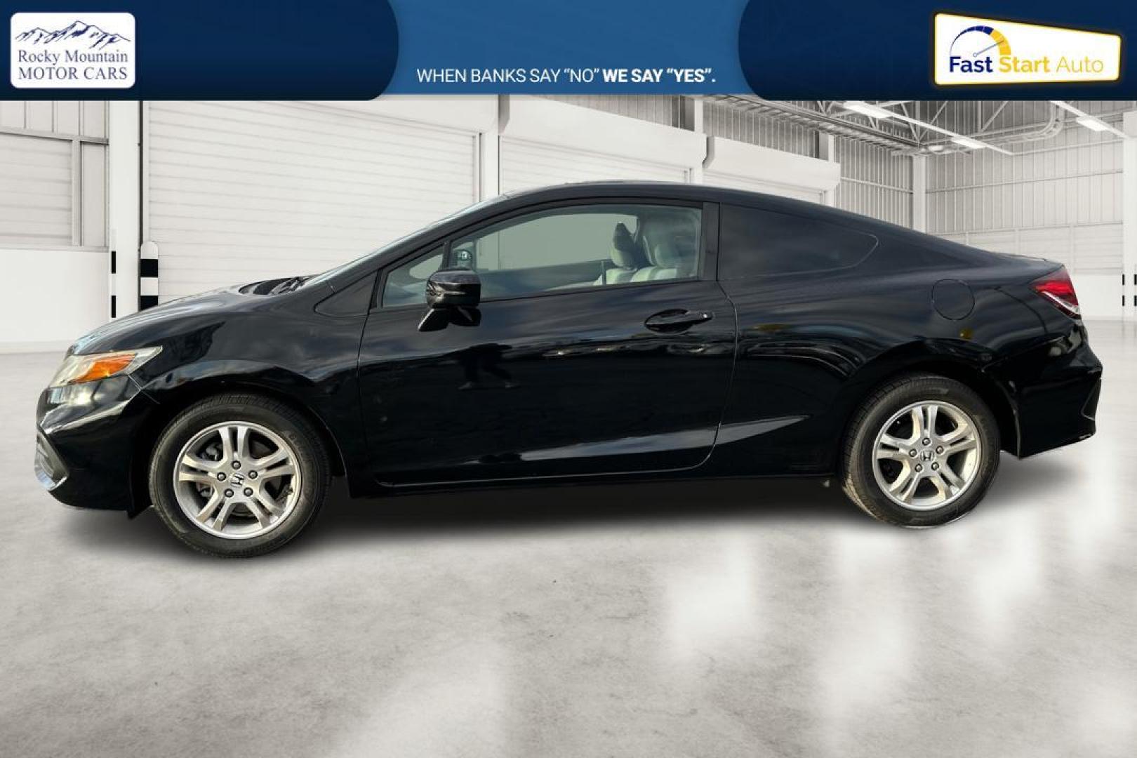 2015 Black Honda Civic LX Coupe CVT (2HGFG3B57FH) with an 2.3L L4 SOHC 16V engine, Continuously Variable Transmission transmission, located at 767 S State Road, Pleasant Grove, UT, 84062, (801) 785-1058, 40.354839, -111.736687 - Photo#6