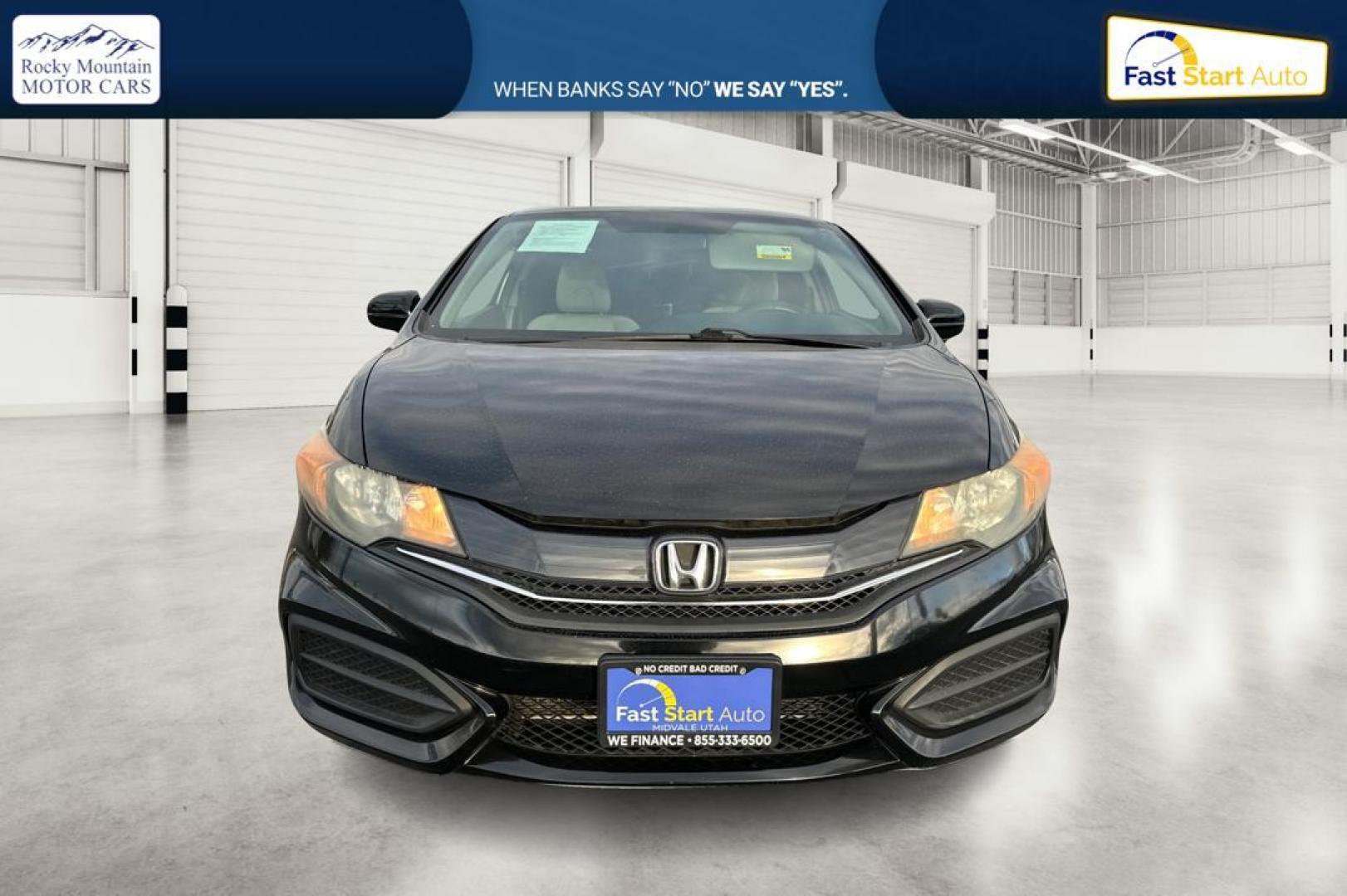 2015 Black Honda Civic LX Coupe CVT (2HGFG3B57FH) with an 2.3L L4 SOHC 16V engine, Continuously Variable Transmission transmission, located at 767 S State Road, Pleasant Grove, UT, 84062, (801) 785-1058, 40.354839, -111.736687 - Photo#9