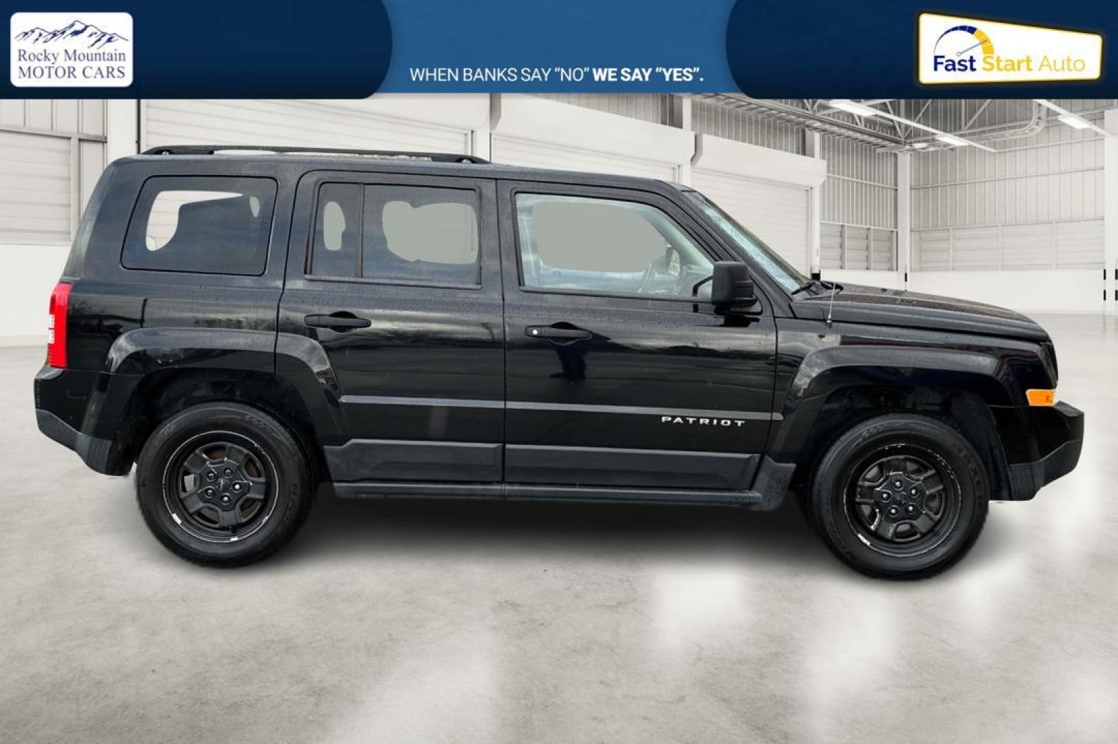 2015 Black Jeep Patriot Sport 2WD (1C4NJPBA5FD) with an 2.0L L4 DOHC 16V engine, Automatic, CVT transmission, located at 7755 State Street, Midvale, UT, 84047, (801) 753-9063, 40.610329, -111.890656 - Photo#1