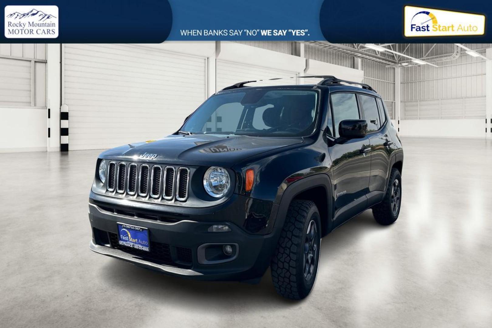 2015 Black Jeep Renegade Latitude FWD (ZACCJABH8FP) with an 1.4L L4 DOHC 16V TURBO engine, 6M transmission, located at 7755 State Street, Midvale, UT, 84047, (801) 753-9063, 40.610329, -111.890656 - Photo#8