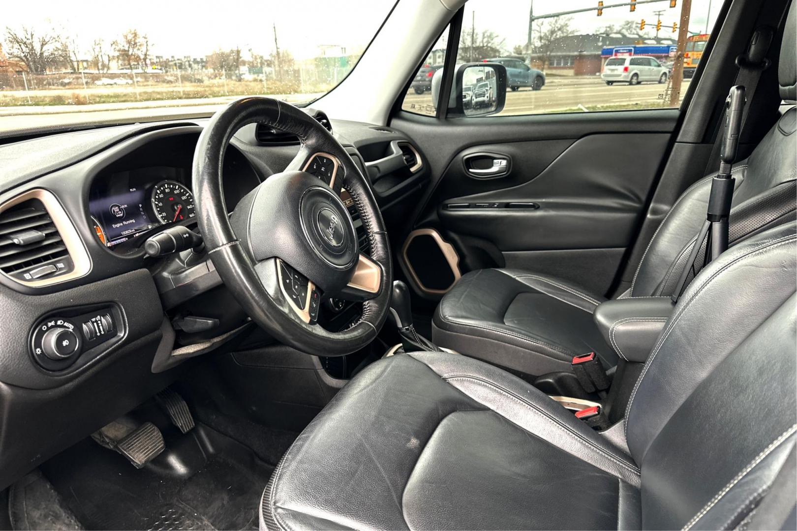 2015 Black Jeep Renegade Limited FWD (ZACCJADT8FP) with an 2.4L L4 engine, 9-Speed Automatic transmission, located at 767 S State Road, Pleasant Grove, UT, 84062, (801) 785-1058, 40.354839, -111.736687 - Photo#12