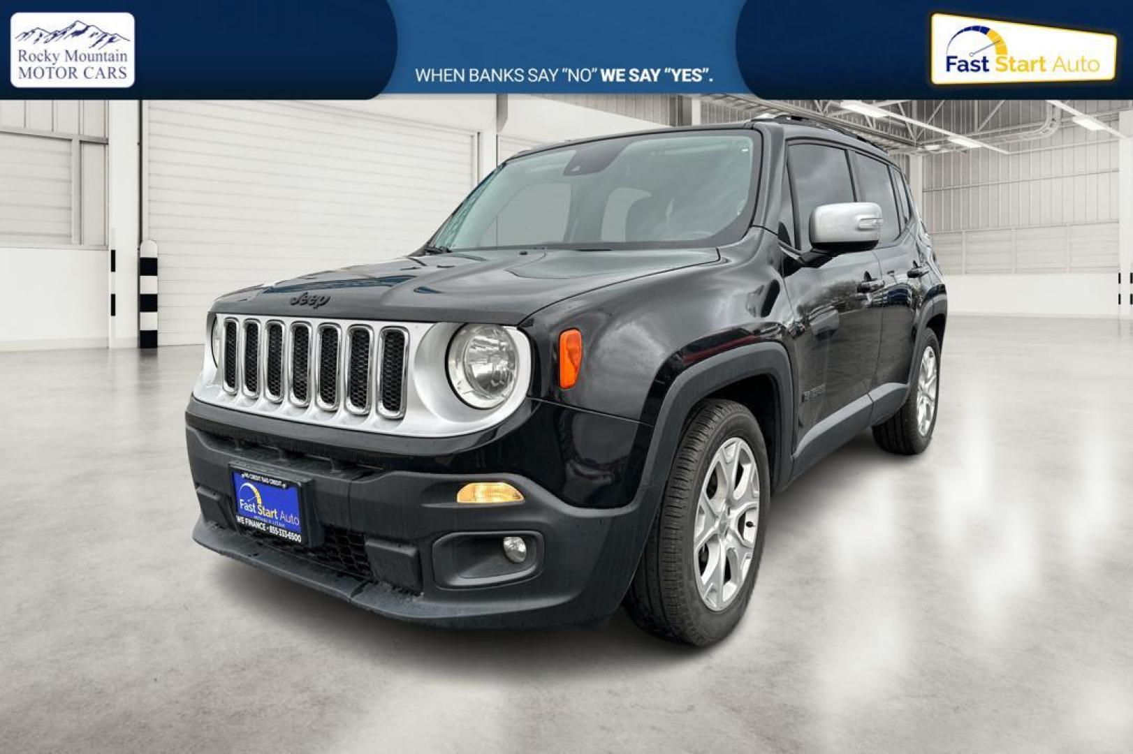 2015 Black Jeep Renegade Limited FWD (ZACCJADT8FP) with an 2.4L L4 engine, 9-Speed Automatic transmission, located at 767 S State Road, Pleasant Grove, UT, 84062, (801) 785-1058, 40.354839, -111.736687 - Photo#6
