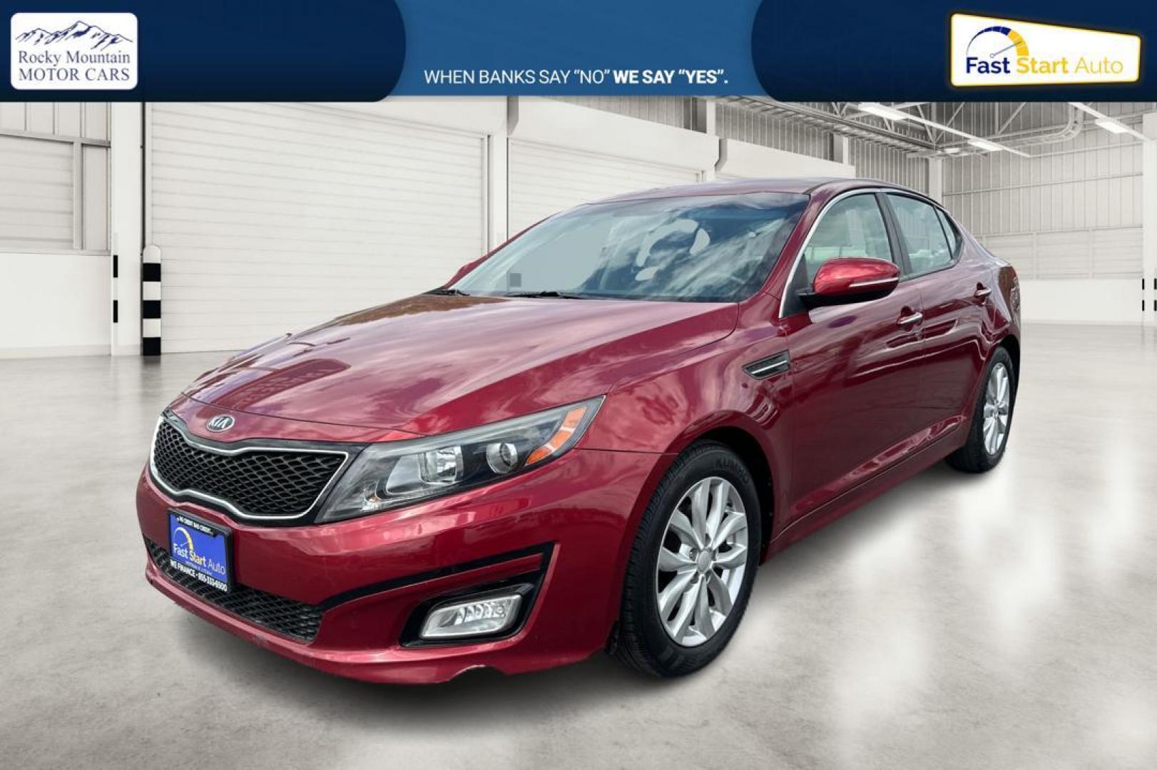 2015 Red Kia Optima LX (5XXGM4A73FG) with an 2.4L L4 DOHC 16V engine, 6-Speed Automatic transmission, located at 7755 State Street, Midvale, UT, 84047, (801) 753-9063, 40.610329, -111.890656 - Photo#6