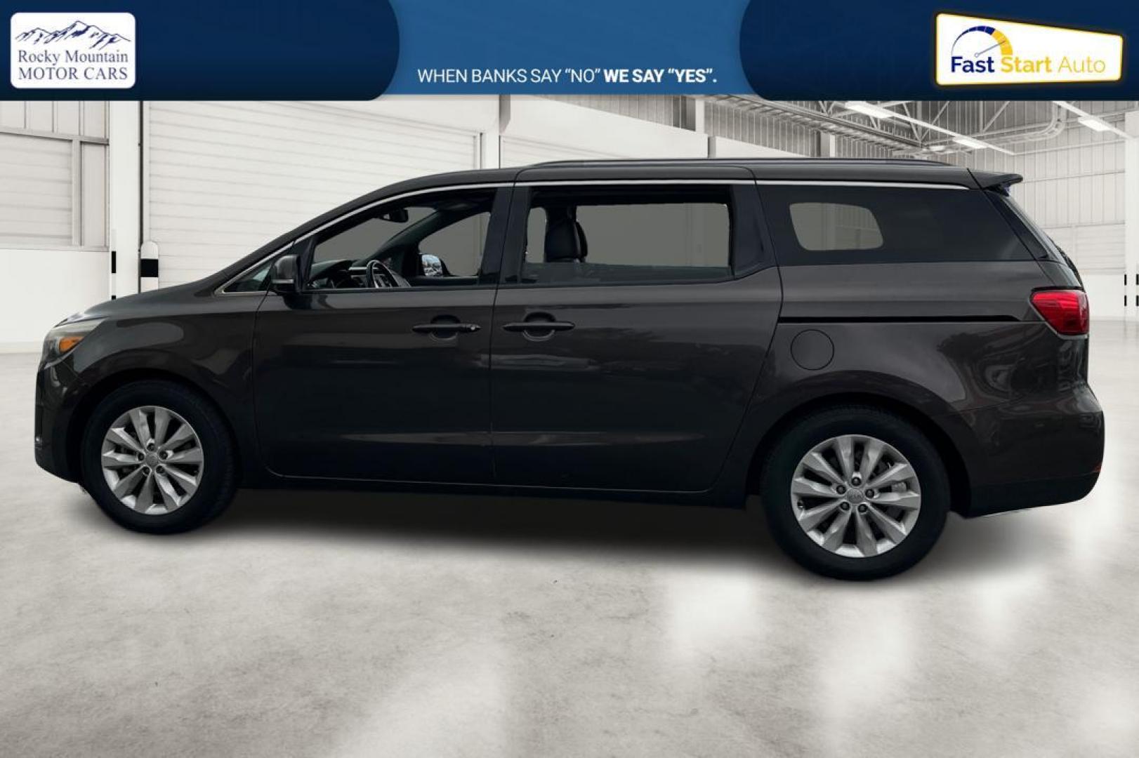 2015 Brown Kia Sedona EX (KNDMC5C12F6) with an 3.3L V6 DOHC 24V engine, 6-Speed Automatic transmission, located at 344 S Washington Blvd, Ogden, UT, 84404, (801) 399-1799, 41.255482, -111.970848 - Photo#6