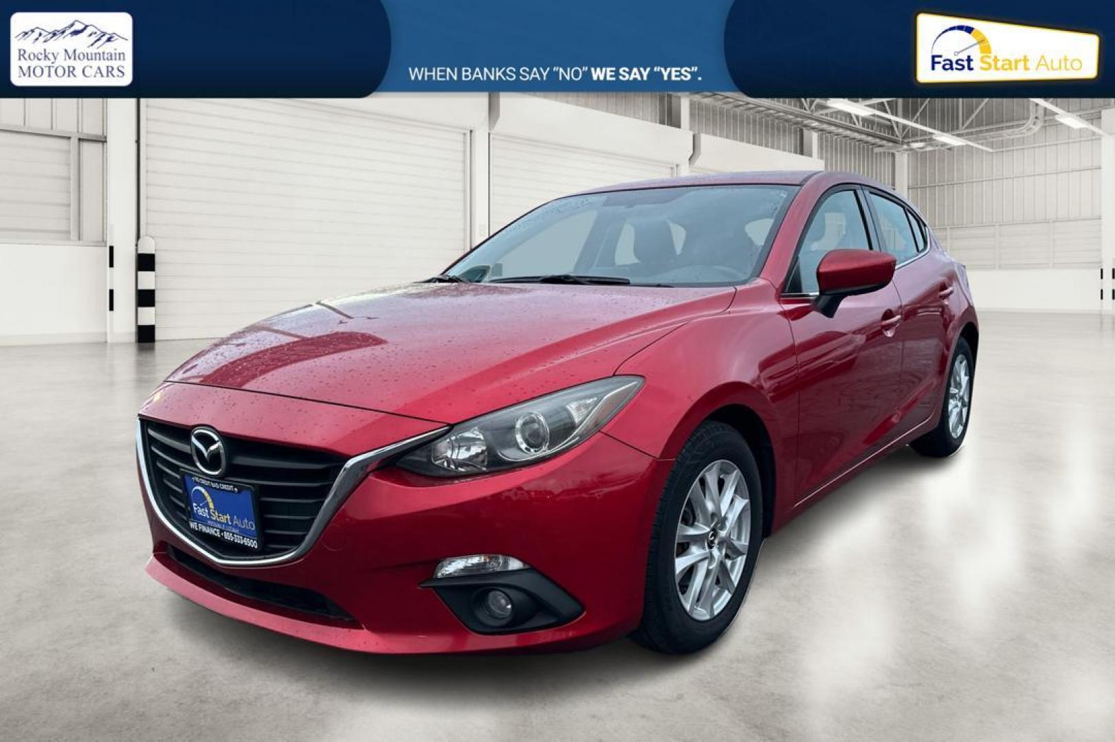 2015 Red Mazda MAZDA3 i Grand Touring AT 5-Door (JM1BM1M75F1) with an 2.0L L4 DOHC 16V engine, 6-Speed Automatic transmission, located at 7755 State Street, Midvale, UT, 84047, (801) 753-9063, 40.610329, -111.890656 - Photo#8