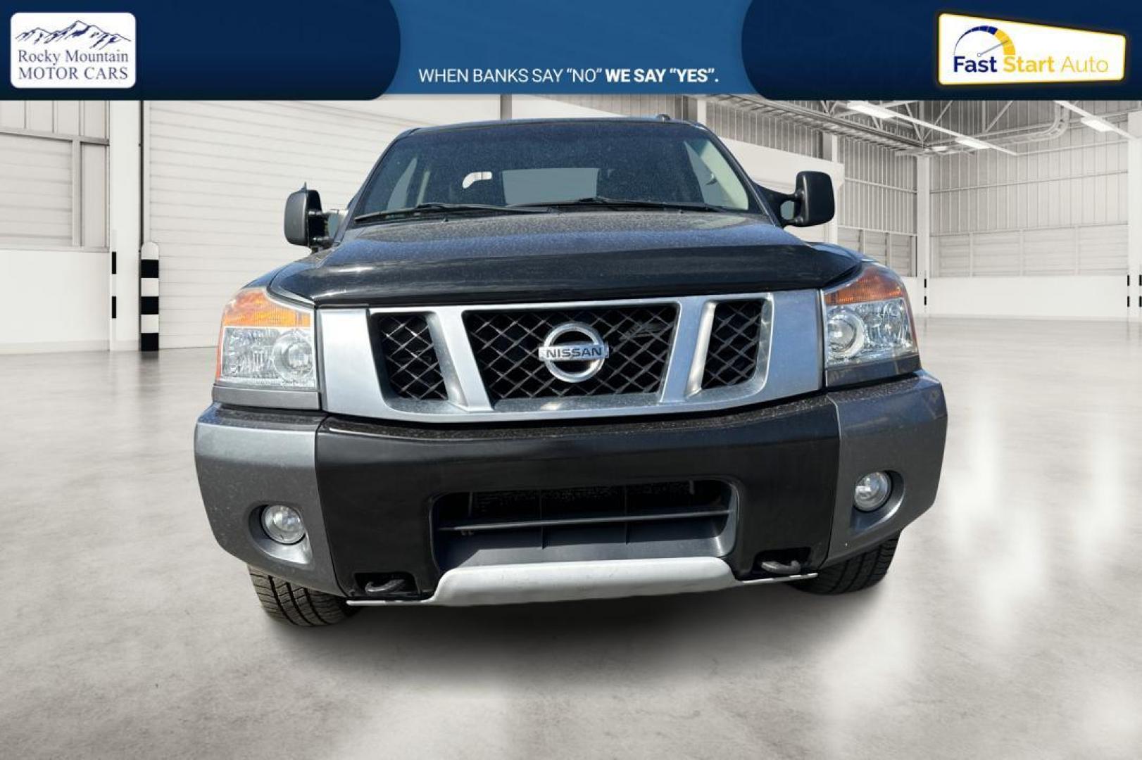 2015 Gray Nissan Titan PRO-4X Crew Cab 4WD SWB (1N6AA0ECXFN) with an 5.6L V8 DOHC 32V engine, 5-Speed Automatic transmission, located at 767 S State Road, Pleasant Grove, UT, 84062, (801) 785-1058, 40.354839, -111.736687 - Photo#6