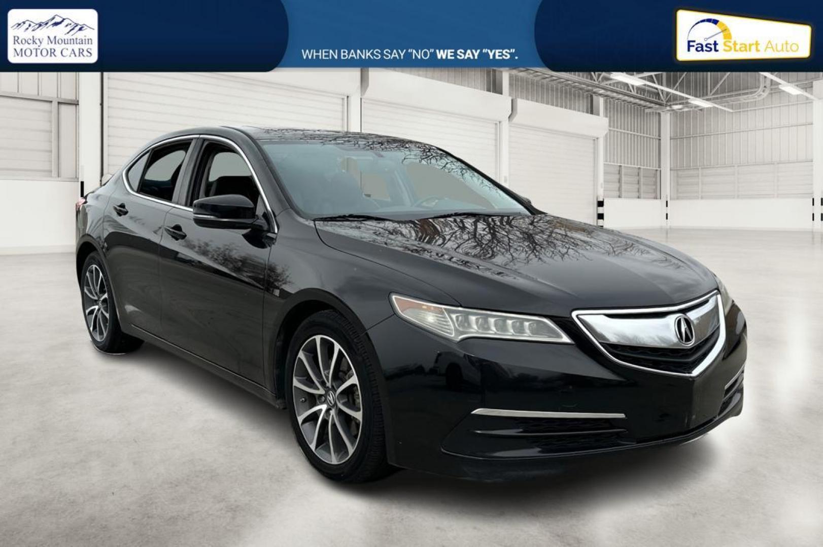 2016 Black Acura TLX 9-Spd AT (19UUB2F38GA) with an 3.5L V6 SOHC 24V engine, 9A transmission, located at 344 S Washington Blvd, Ogden, UT, 84404, (801) 399-1799, 41.255482, -111.970848 - Photo#0