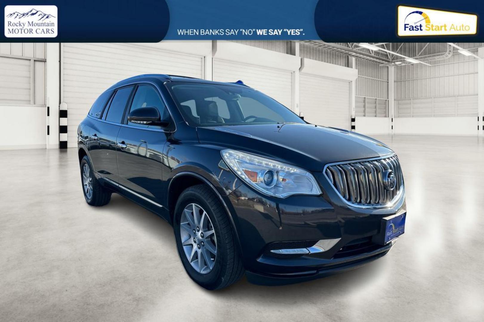 2016 Gray Buick Enclave Leather FWD (5GAKRBKD7GJ) with an 3.6L V6 DOHC 24V engine, 6-Speed Automatic Overdrive transmission, located at 7755 State Street, Midvale, UT, 84047, (801) 753-9063, 40.610329, -111.890656 - Photo#0