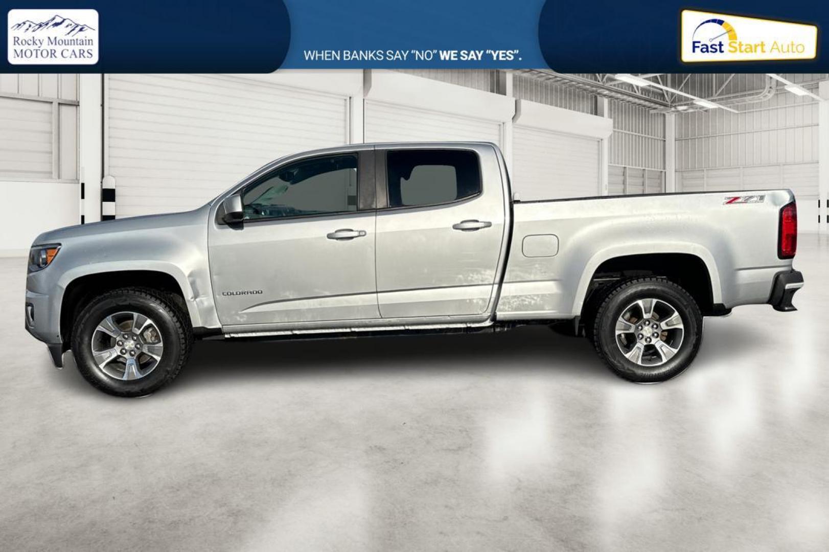 2016 Silver Chevrolet Colorado Z71 Crew Cab 4WD Long Box (1GCGTDE34G1) with an 3.6L V6 DOHC 24V GAS engine, 6A transmission, located at 7755 State Street, Midvale, UT, 84047, (801) 753-9063, 40.610329, -111.890656 - Photo#6